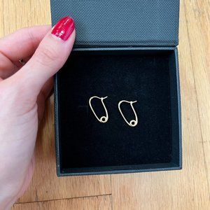 Mejuri Limited edition safety pin earrings